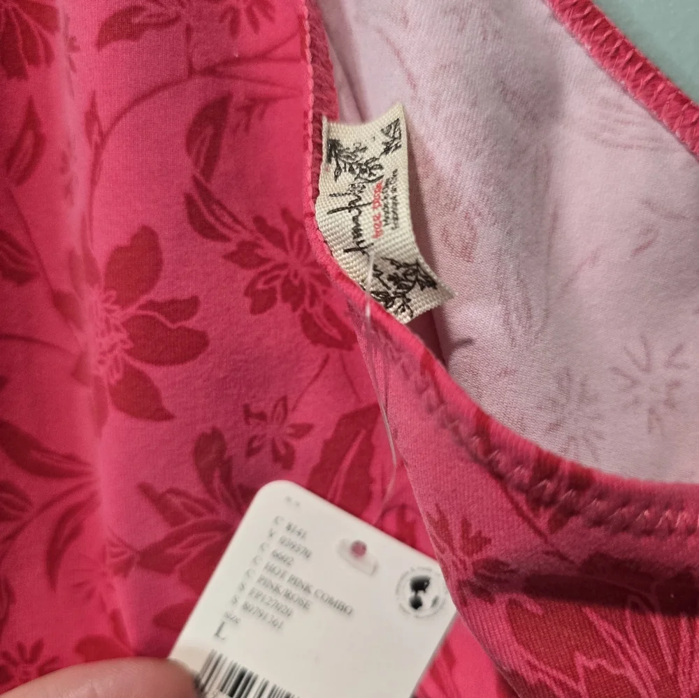 Intimately Free People One Shoulder Floral Bodysuit Size L NWT Cottagecore - Picture 4 of 4